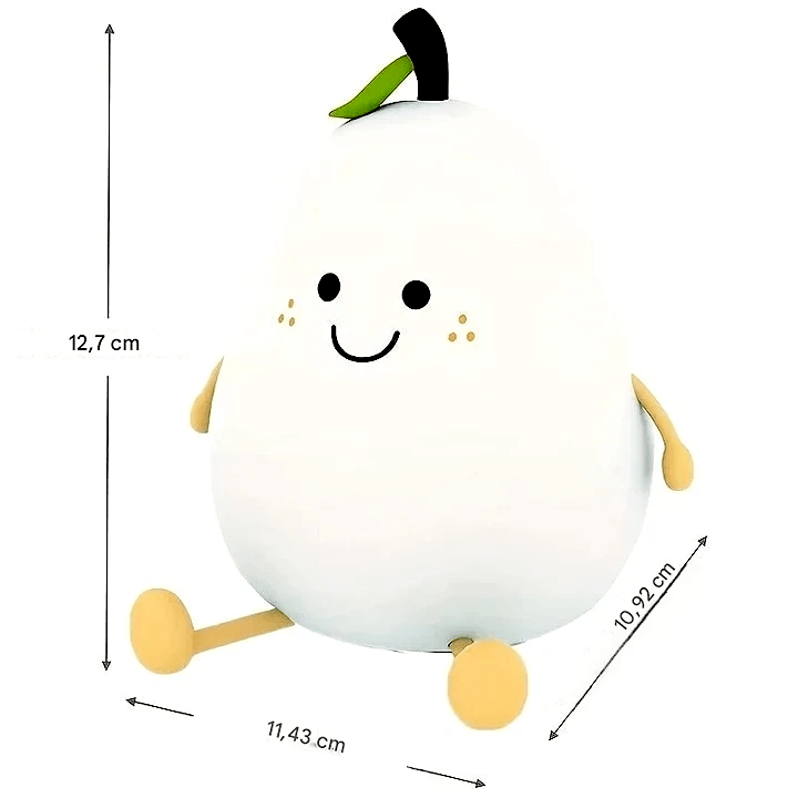 La Veilleuse Bébé - GlowPear disponible en dimentions 12,7 - 10,92 - 11,43 CM