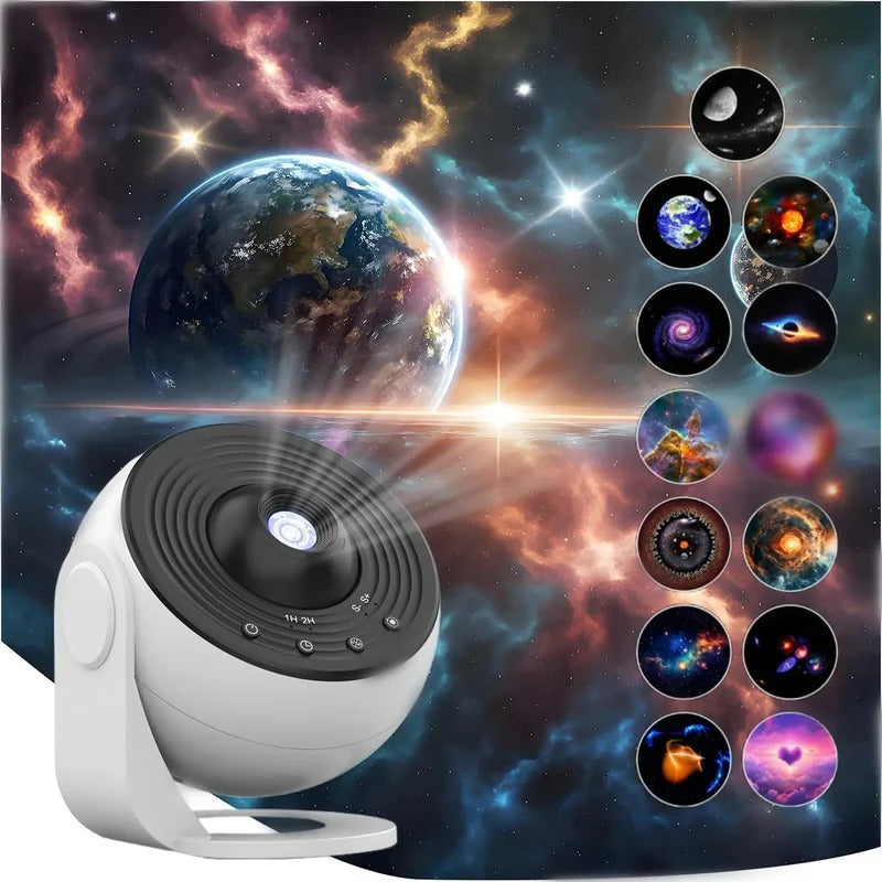 Veilleuse bébé projecteur ciel magique blanc avec étoiles lumineuses pour une ambiance apaisante dans la chambre de bébé