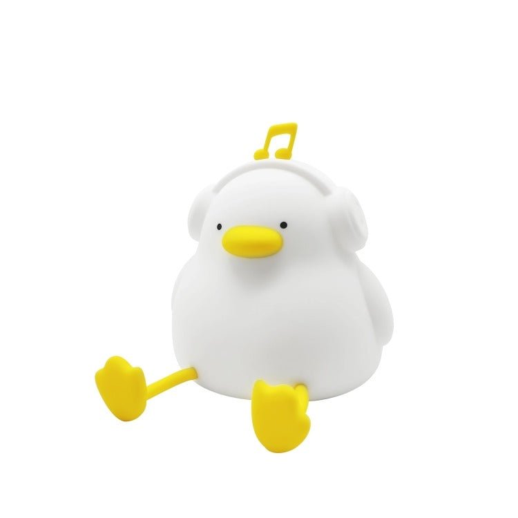 Adorable veilleuse canard avec casque pour rassurer bébé la nuit