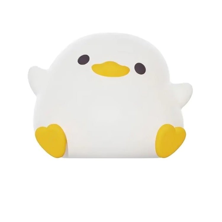 Veilleuse DuckyLight en silicone souple - lumière douce pour apaiser bébé la nuit.