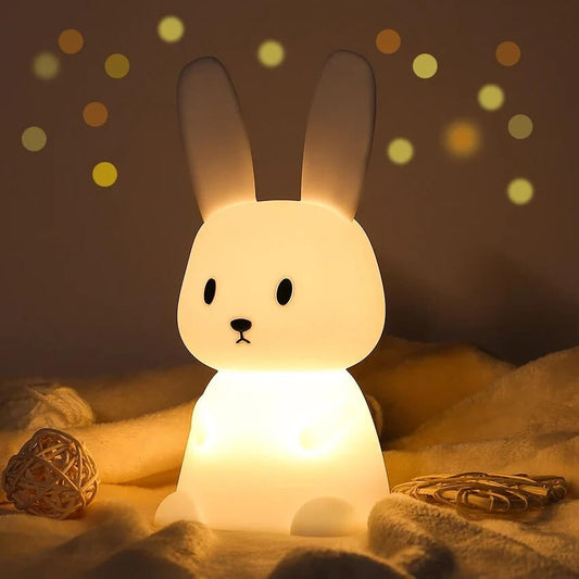 Veilleuse lapin Lumilapin apaisante - lumière douce et tamisée pour chambre de bébé - ambiance nocturne relaxante